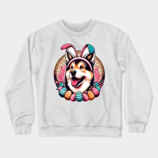 Tornjak Dog Enjoys Easter Festivities in the Garden Crewneck Sweatshirt